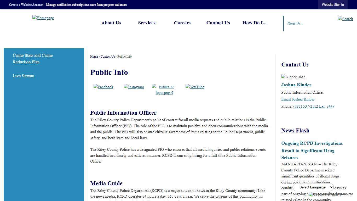 Public Info Riley County Police Department, KS