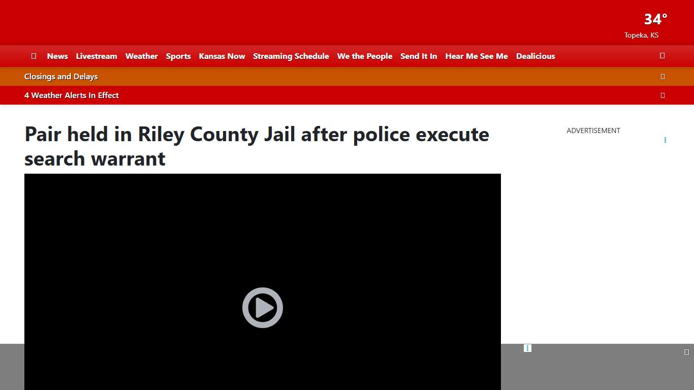 Pair held in Riley County Jail after police execute search warrant